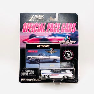 Vintage Johnny Lightning Official Pace Cars 1968 Ford Torino Diecast 1:64 Scale Sealed