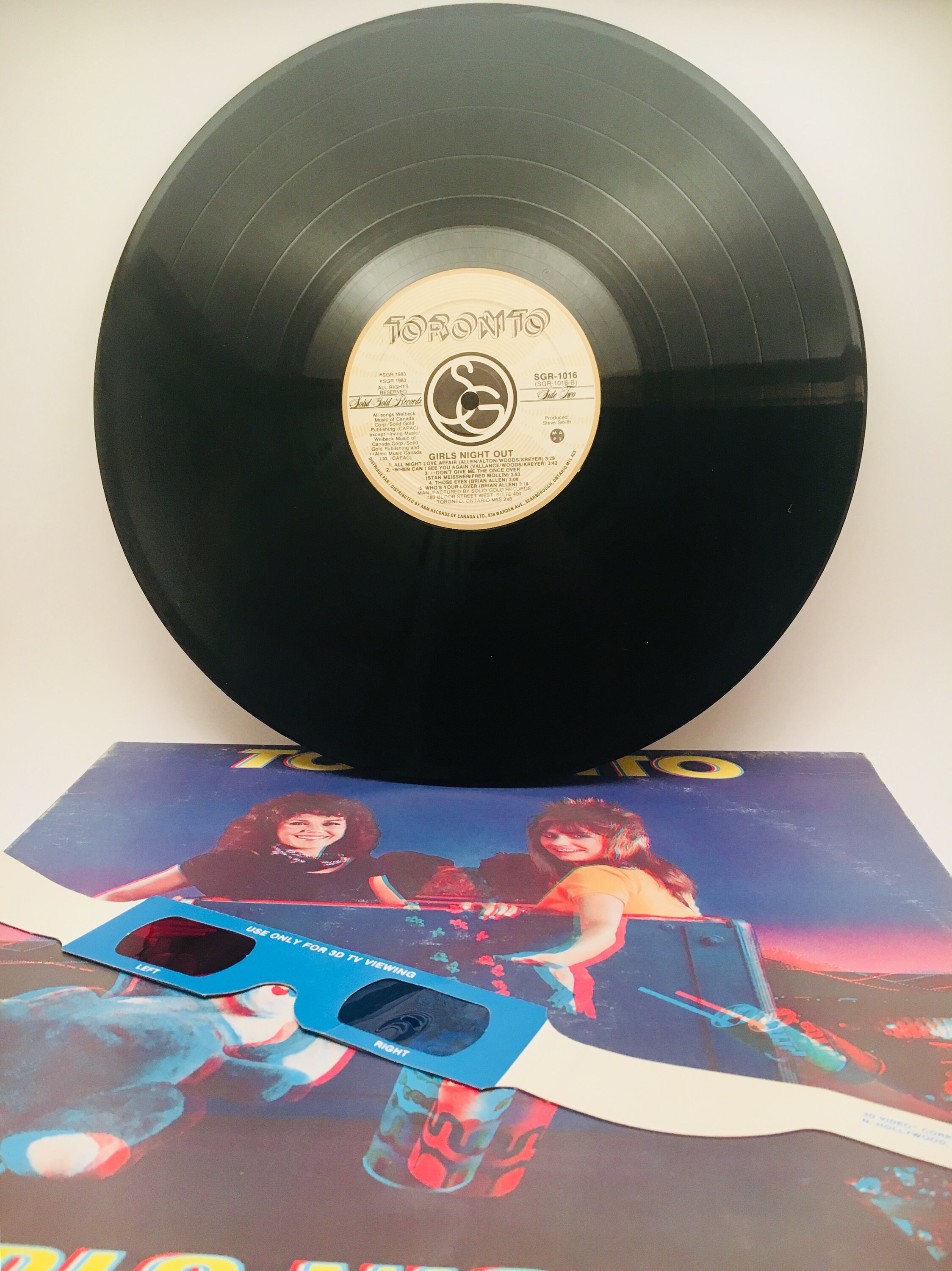 Toronto Girls Night Out LP Record 3D Vinyl Album Cover Etsy