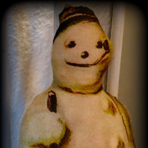 Antique Snowman person  old world BEAUTIFUL  vintage retro  pillow primitive Christmas decorative winter