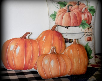 Large pumpkin patch pillow start your patch inside ..on  your sofa <3