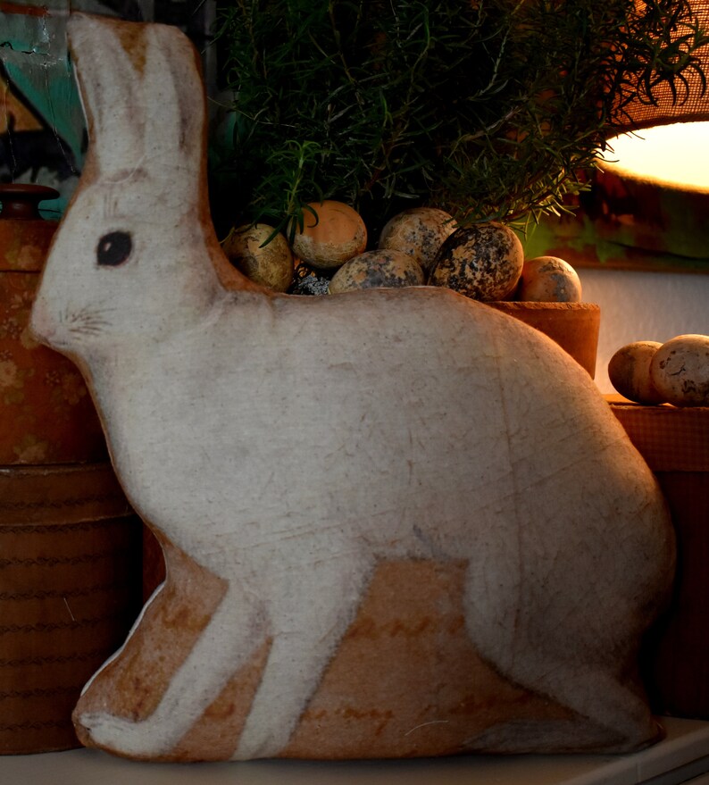 Rustic Distressed Farmhouse Spring Easter Bunny Rabbit - Etsy