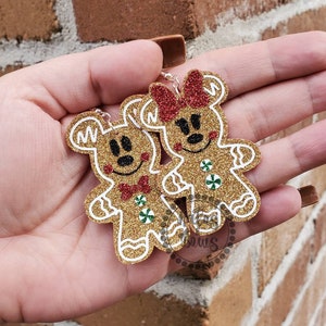 Gingerbread Mouse Lightweight Statement Earrings