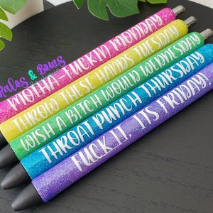 Weekday Offensive Glitter Pens | Papermate | InkJoy | Refillable image 4