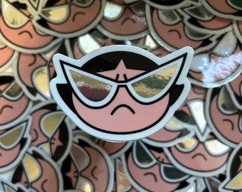 Buttercup in Mirror Shades - Powerpuff Girls Sticker