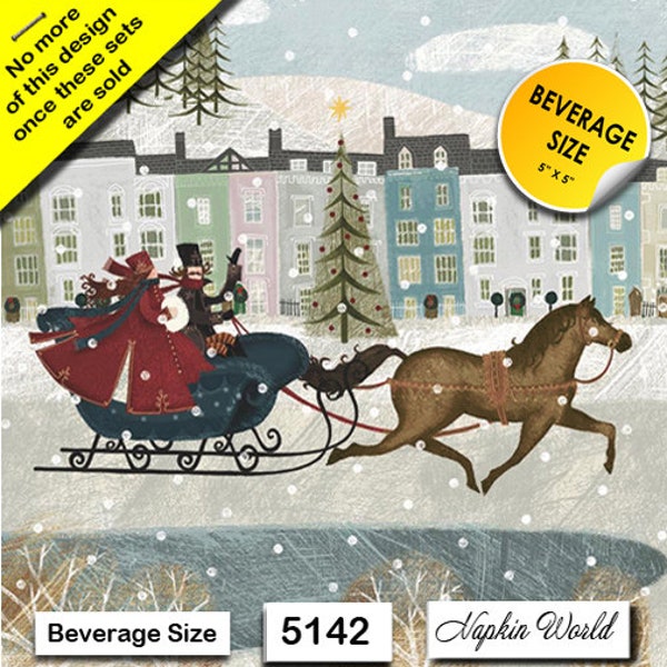 Victorian Christmas Paper Napkins Etsy