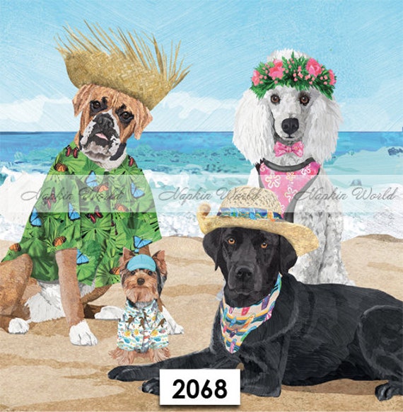 Animal Napkins for Decoupage, Scrapbook, Crafts, Cards, Journals