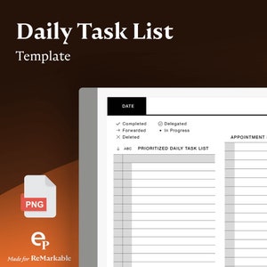 Daily Task List Template