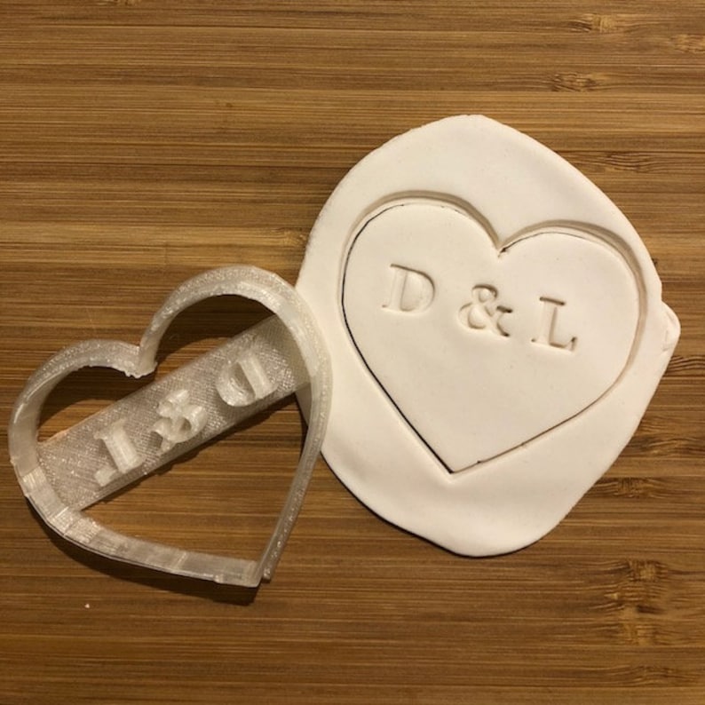 Custom Personalized Cookie /& Fondant Cutter BUNDLE Heart Cookie Cutter I Love You Cookie Cutter Sweetheart Cookie Cutter Valentine/'s Day