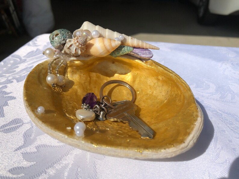 gold ring holder Mermaid Trinket Tray