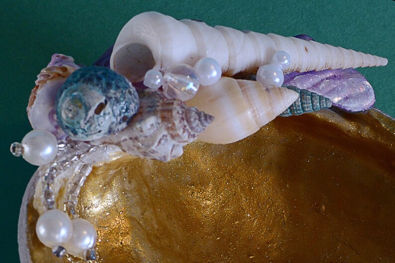 gold ring holder Mermaid Trinket Tray