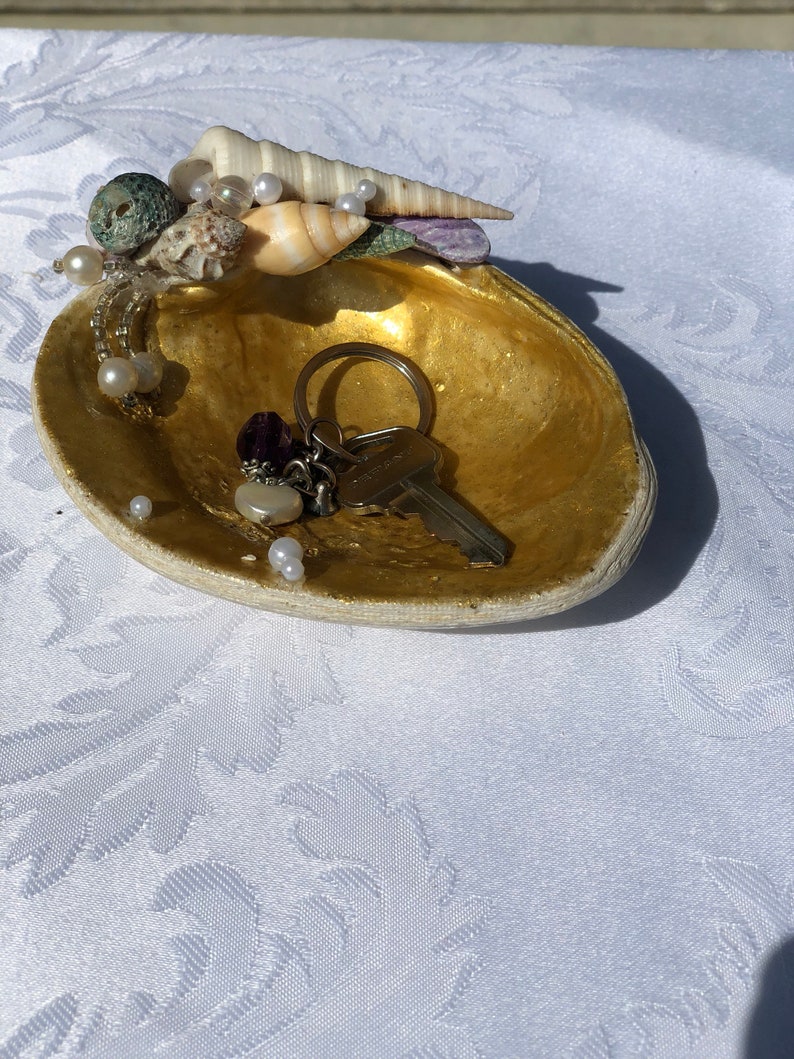 gold ring holder Mermaid Trinket Tray
