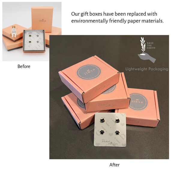 Orecchini A Bottone A Forma Di Gatto - 2 Pezzi, Acciaio Inossidabile Ipoallergenico, Per Donne E Bambine - Foto 7