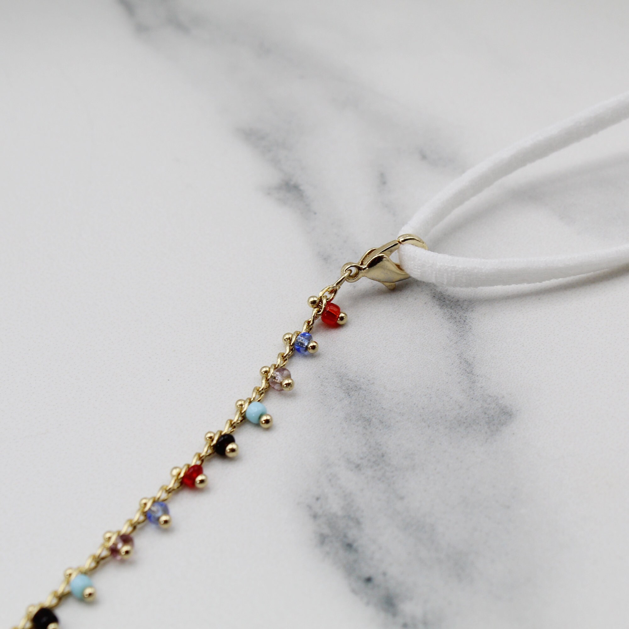 Face Mask Holder Beaded Chain Necklace 24inch Long for Women Etsy