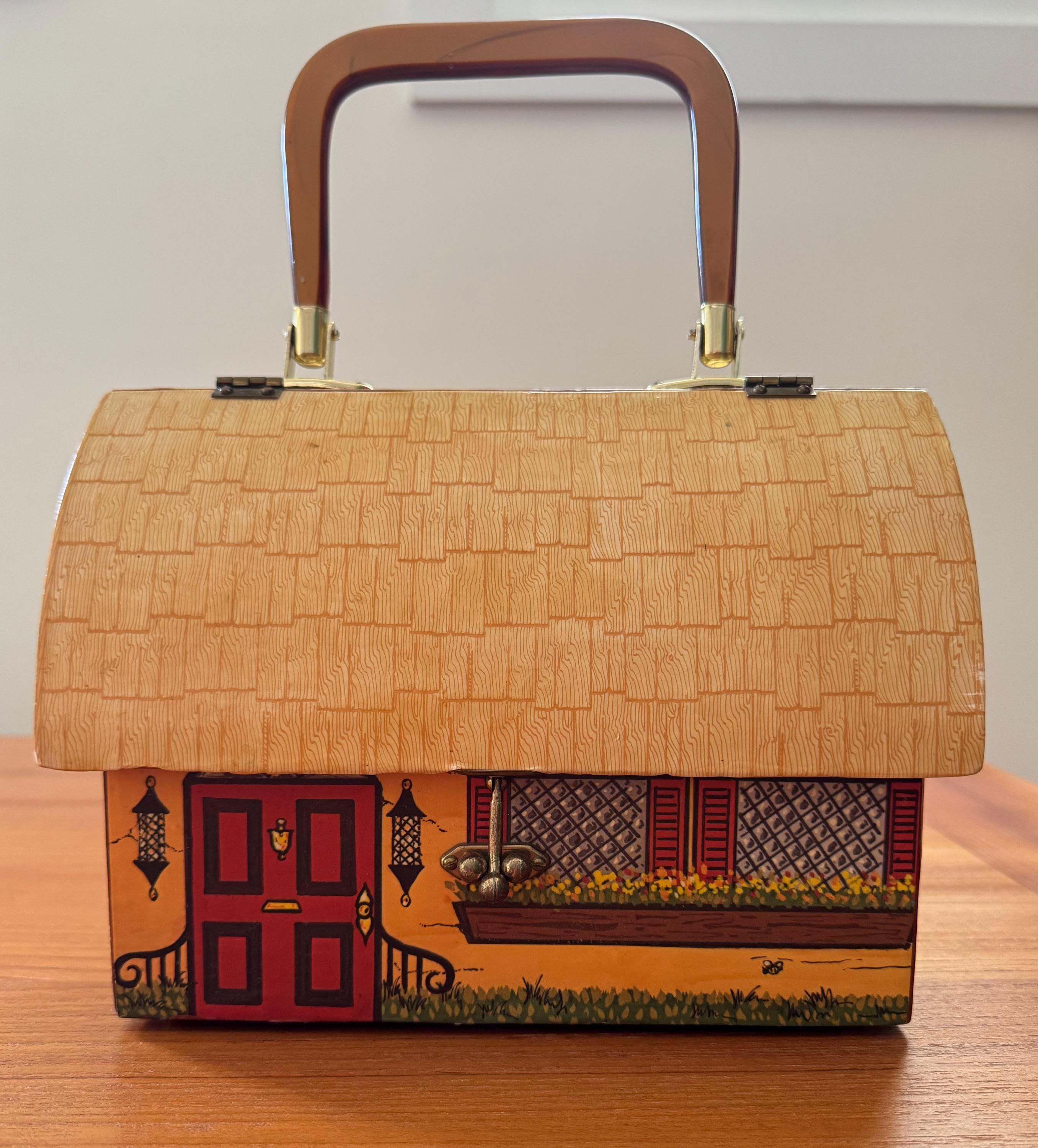 Vintage Wooden Decoupage Purse - Etsy
