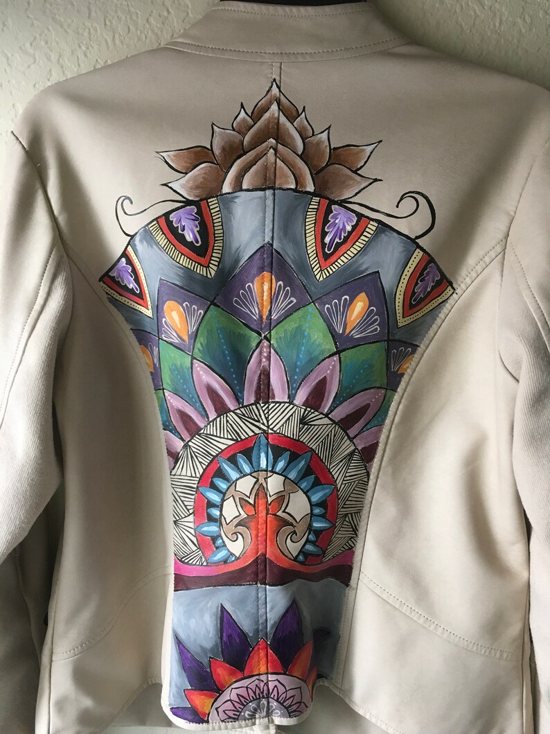 Wearable Art Hand Painted Jacket Fashion Design Etsy