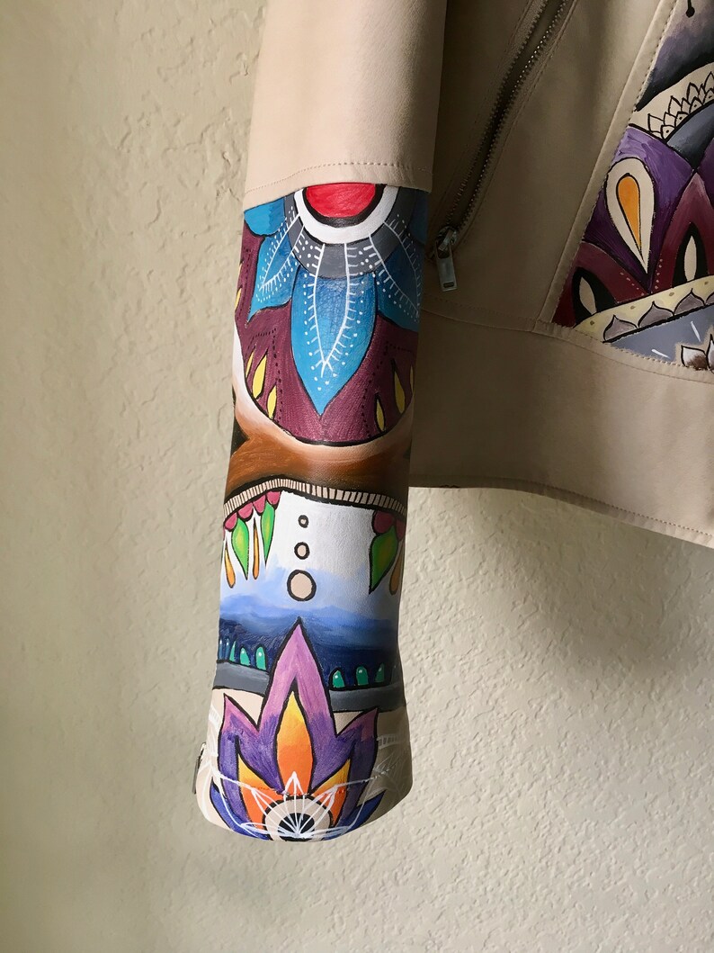 Wearable Art Hand Painted Jacket Fashion Design Etsy