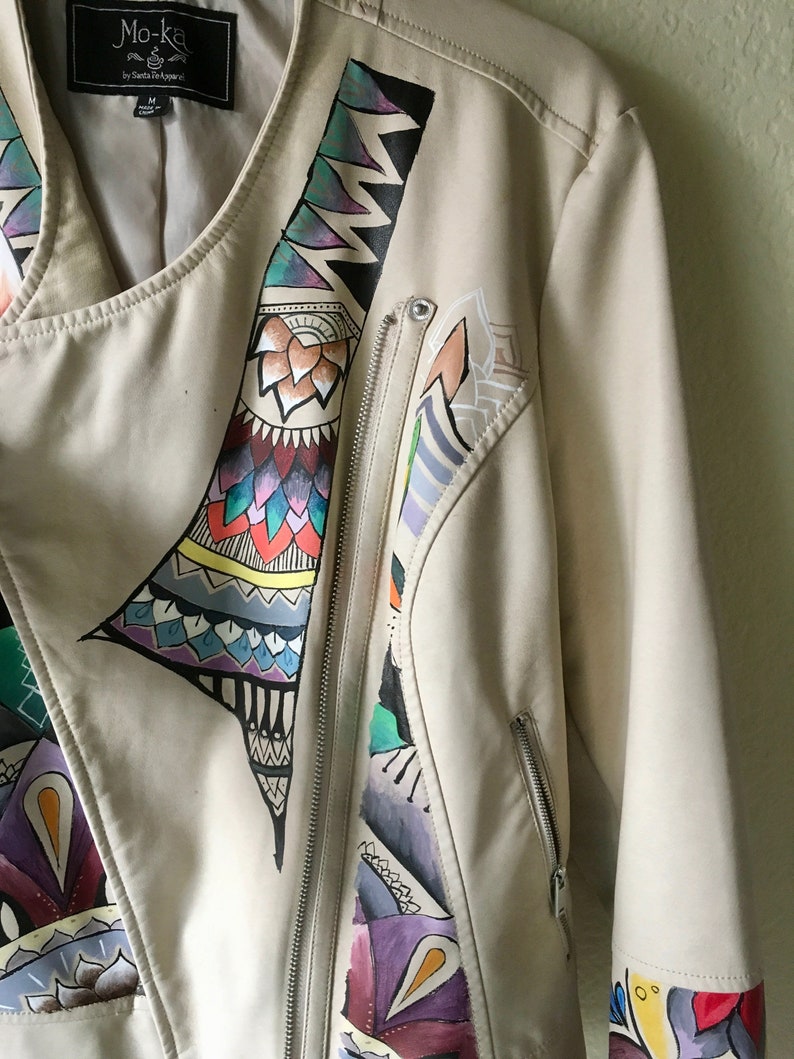 Wearable Art Hand Painted Jacket Fashion Design Etsy