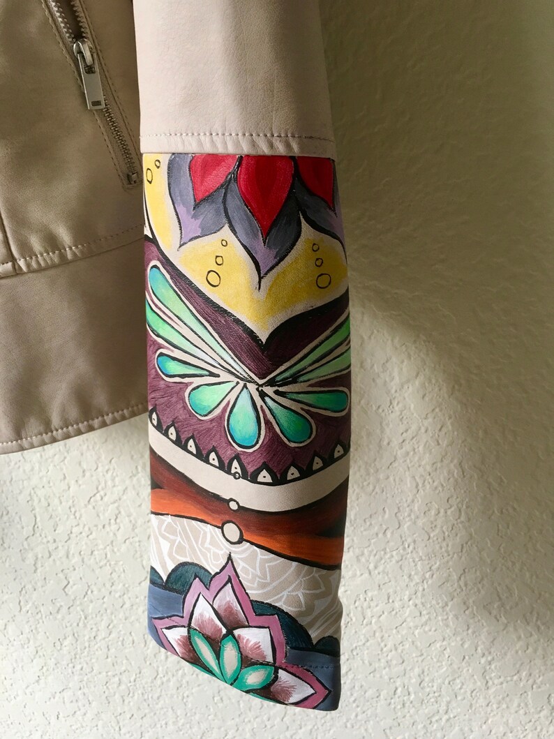 Wearable Art Hand Painted Jacket Fashion Design Etsy