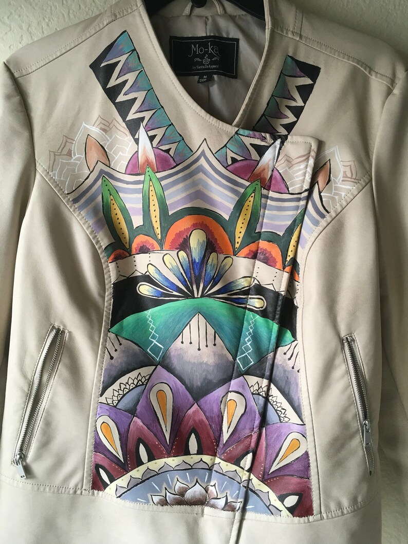Wearable Art Hand Painted Jacket Fashion Design Etsy