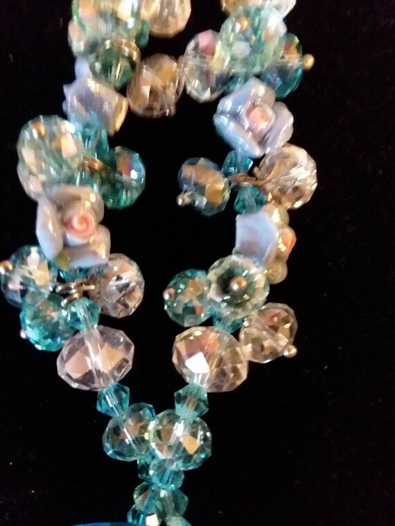 Beautiful Murano Glass Crystal Beaded Necklace FR… - image 4