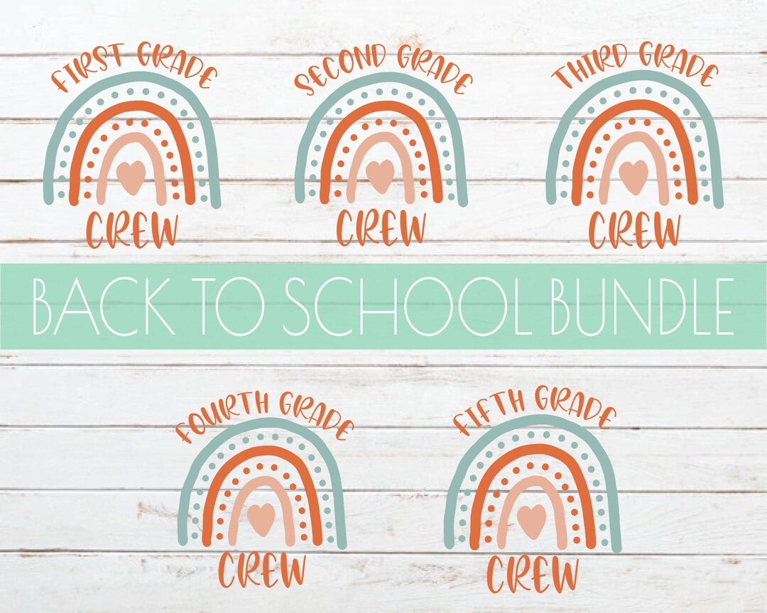Back to School Bundle - SVG - Png - Dxf - Cricut - Silhouette - 5 SVG ...