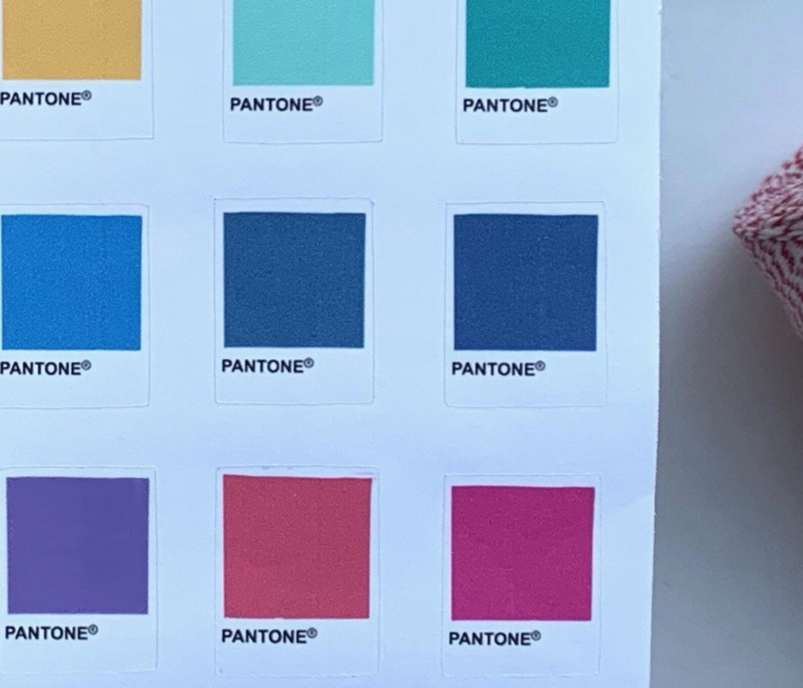 Jewel Tones Pantone // Handmade Peel off Sticker Sheet // 2 Etsy