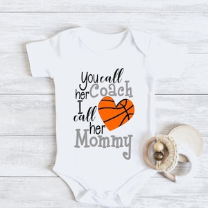 Body pour maman entraîneur de basket-ball, chemise pour tout-petit, cadeau