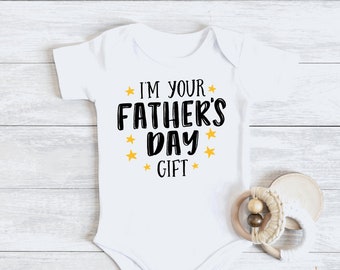 Preemie - 6T | Short or long sleeve |   First Fathers Day Baby Bodysuit | I'm Your Father's Day Gift | Baby Boy Outfit | Baby Girl Outfit