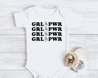 Girl Power Baby Bodysuit: Feminist Toddler Shirt