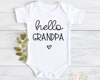 Download Dad To Grandpa Onesie Etsy