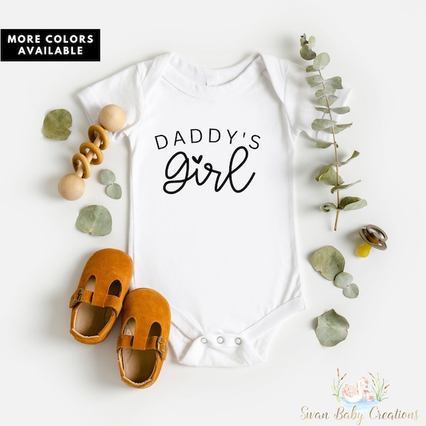 Daddy's Girl , Fathers Day Gift from Daughter, Daddys Girl Shirt, Fathers Day Gift Shirt, Daddy's Heart , Baby Announcement