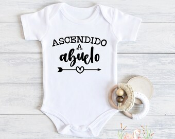 Ascendido A Abuelo Baby Bodysuit: Spanish Pregnancy Announcement