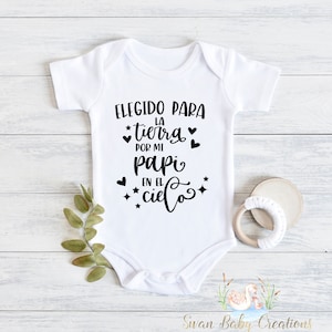 Elegido Para La Tierra Por Mi Papi en el Cielo , Anuncio de Embarazo en Español , Anuncio de Abuelos , Enviado del Cielo