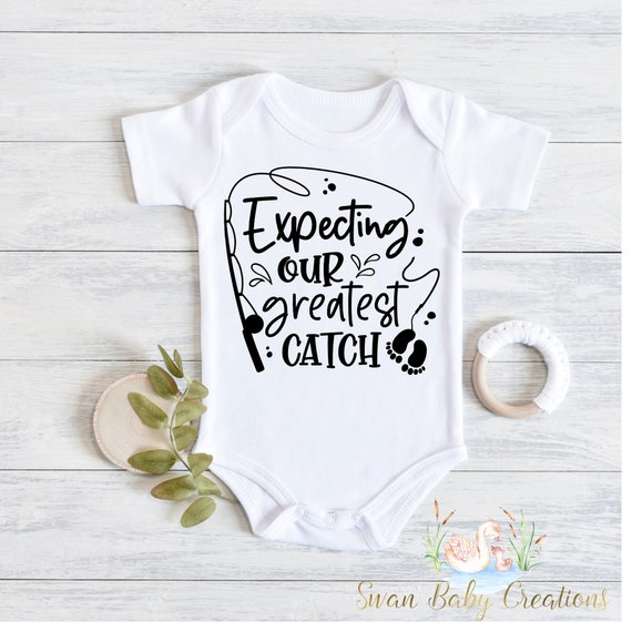 Fishing , Our Greatest Catch, Pregnancy Reveal, Fishing Baby Shirt, Baby  Announcement, Fishing Daddy Shirt, Take Home Outfit, Newborn -  Ireland