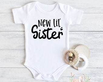 New Lil' Sister Baby Bodysuit, Coming Home Outfit
