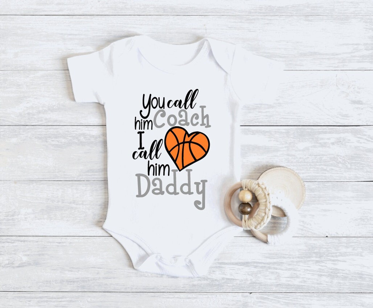 You Call Him Coach I Call Him Daddy Boys Baby Bodysuit, Youth Sizes