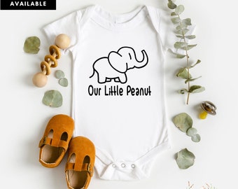 Little Peanut Elephant Baby Bodysuit - Unisex Shower Gift