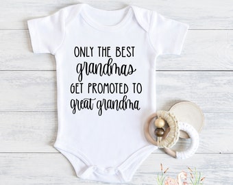 Great Grandma Baby Announcement Bodysuit, First Grandchild Reveal
