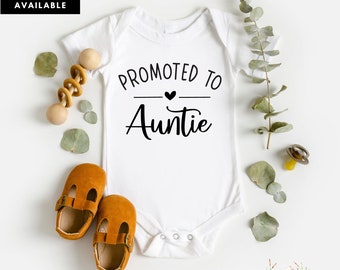 Promoted To Auntie Baby  How Does Auntie Sound Pregnancy Announcement Idea Baby Reveal to Sister You Are Going To Be An Auntie Friend