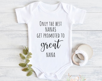 Baby Announcement to Great Nana First Great Grandchild Pregnancy Announcement tee Cute Grandchild Grandbaby Reveal, Great Grandparents