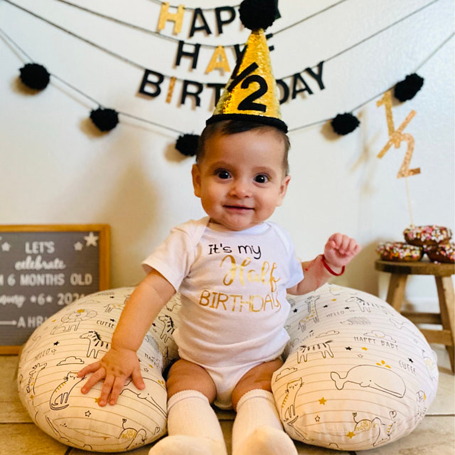 Half Birthday Baby Onesie It's My Half Birthday Onesie Etsy