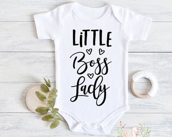 Little Boss Lady Baby Bodysuit: Feminist Girl Power Gift
