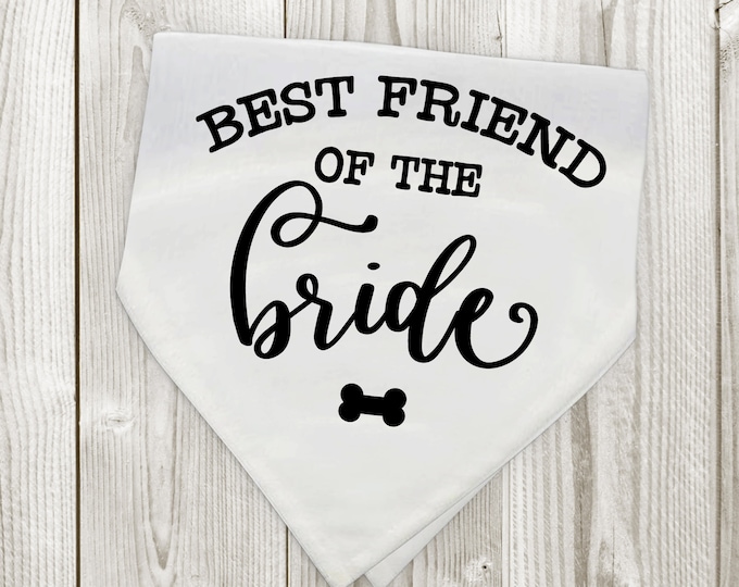 Best Friend Of The Bride, Wedding Dog Bandana, Engagement Dog Bandana, Engagement Gifts For Couple, My Humans are getting Married Cat Pet