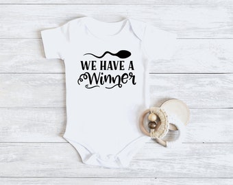 We Have a Winner  Funny Pregnancy Announcement  Pregnancy Reveal Baby Girl It's A Boy Baby Gift  Baby Boy Surprise IVF Baby Reveal