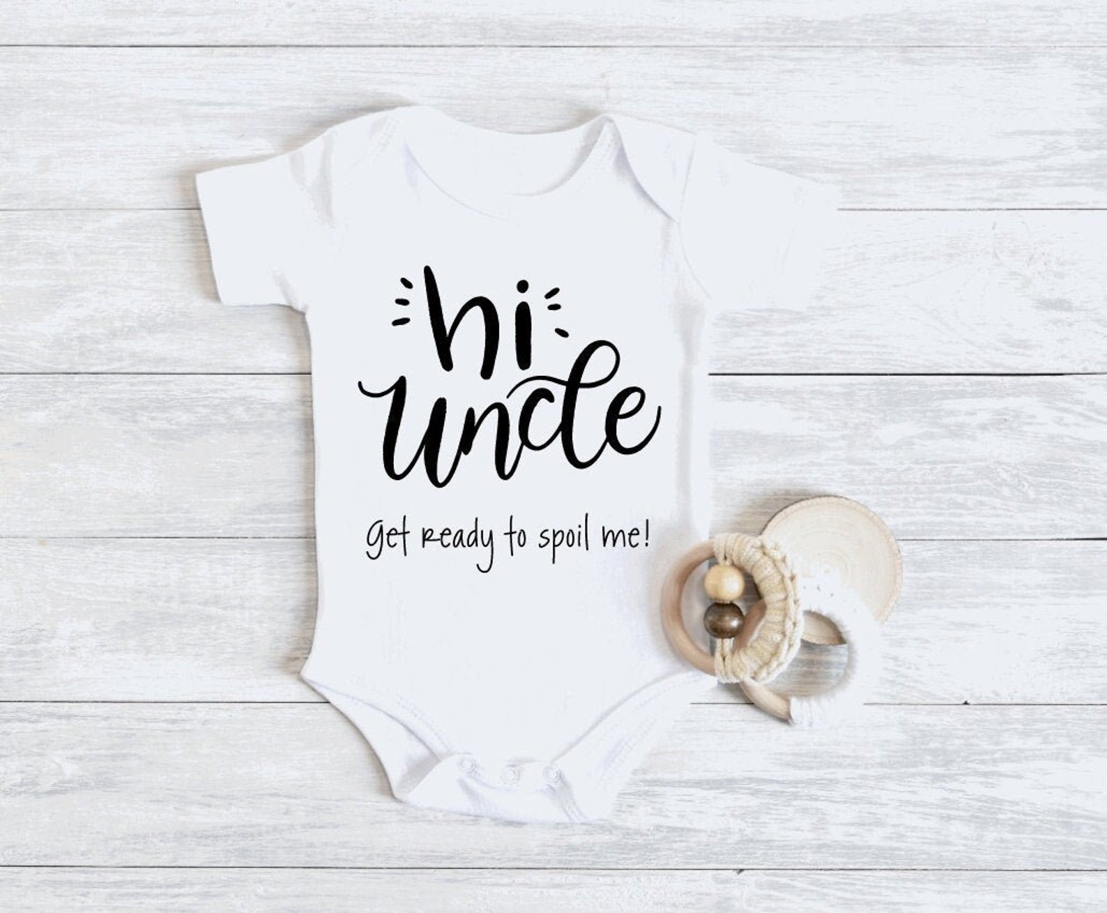 Hi Uncle Onesie Uncle Baby Onesie I Love My Uncle Onesie Etsy