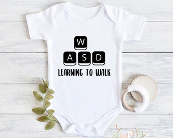 Learning to Walk s, Gamer Baby Clothes , Player 3 Has Entered The Game Baby , Gamer Baby  Unisex Baby , Video games