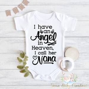 Handpicked For Earth By My Nana in Heaven , Memorial Baby , Handpicked By My Grandma , Baby Shower Gift, I have an Angel
