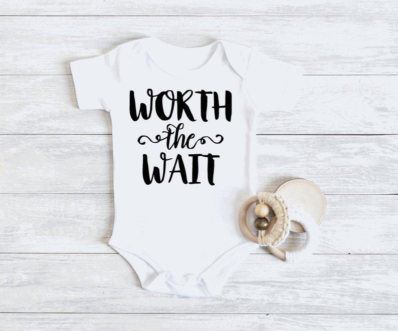 Worth the wait bodysuittee Preemie 6T Short or long sleeve