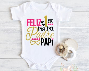 Feliz Primer Dia Del Padre Papi Bodysuit/tee Father's Day - Etsy Israel