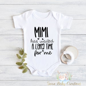 Body de bebé Mimi: regalo para anunciar el embarazo de la abuela